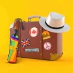 Großer belüfteter Regenbogenregenschirm aus Großbritannien