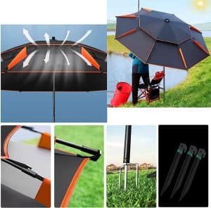 Fishing umbrella durable