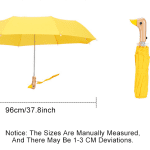 Entenkopf-Regenschirmgröße