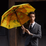 Regenschirm mit doppeltem Baldachin und Druck hfumbrella Mann