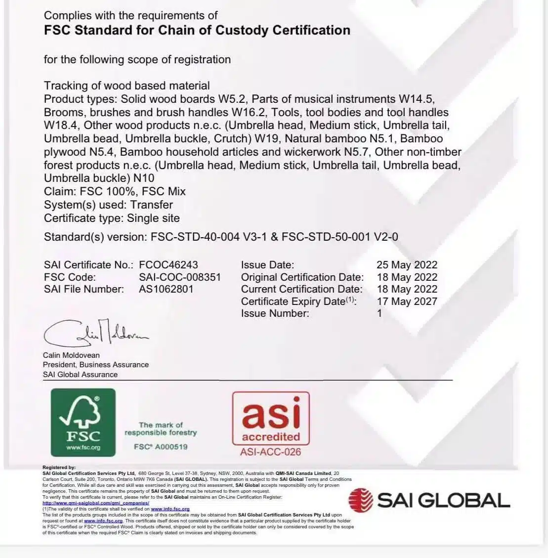 Древесина, сертифицированная FSC