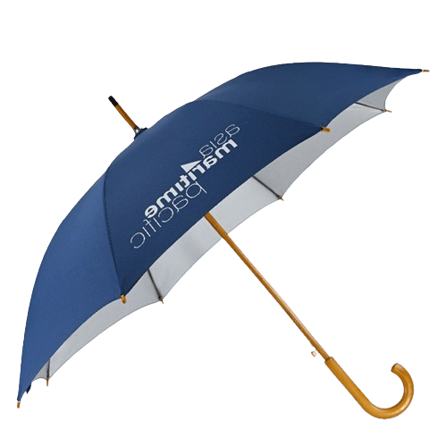 Budget logo wood umbrella for corporate gift