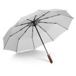 Klappschirm aus weißem Holz