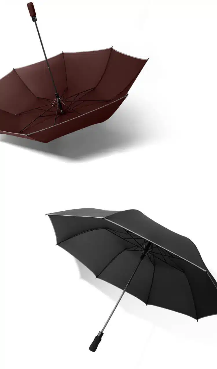 guarda-chuva promocional 2 dobrável vermelho e preto
