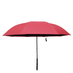 benutzerdefinierter roter umgekehrter Regenschirm