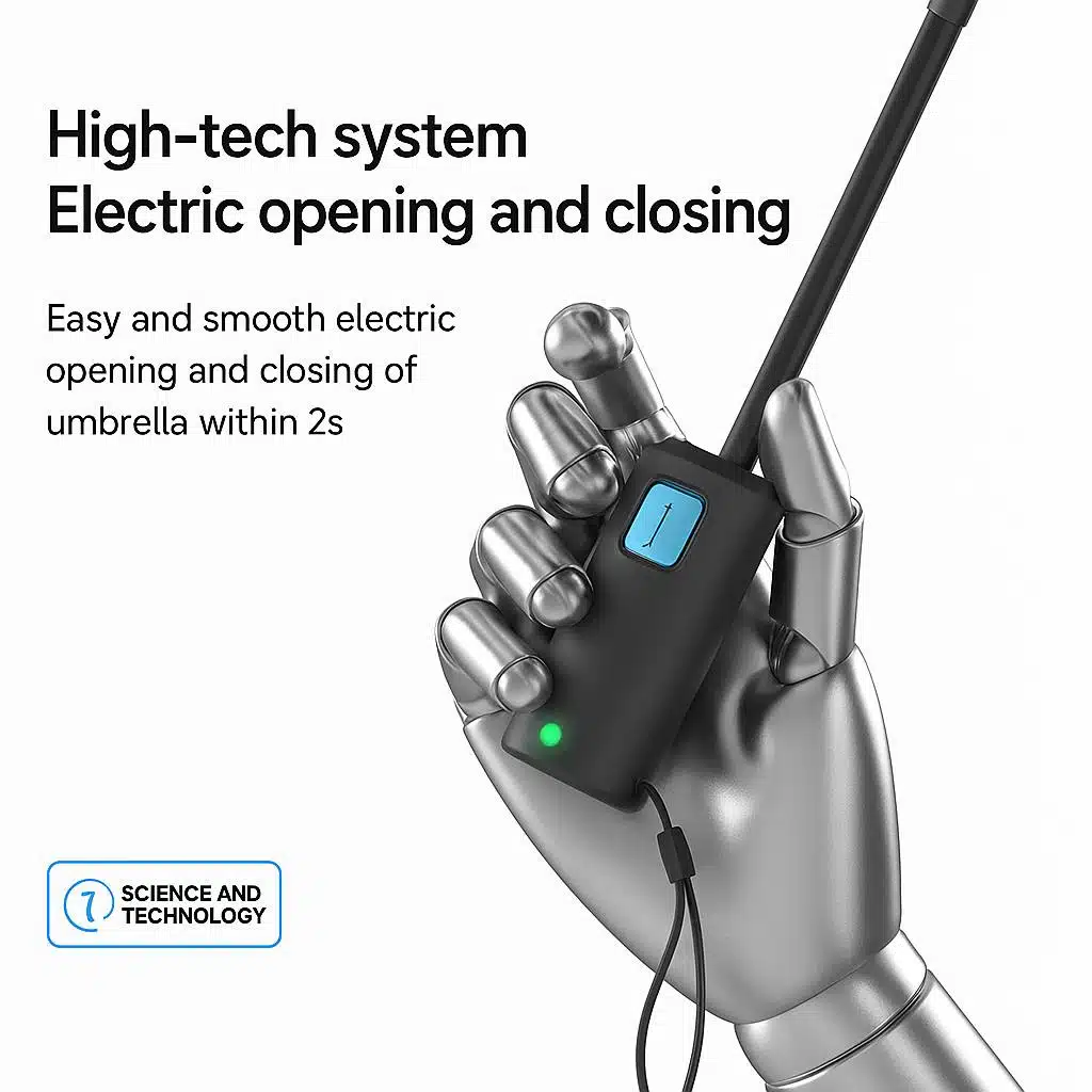 Maniglia per ombrello elettrico intelligente