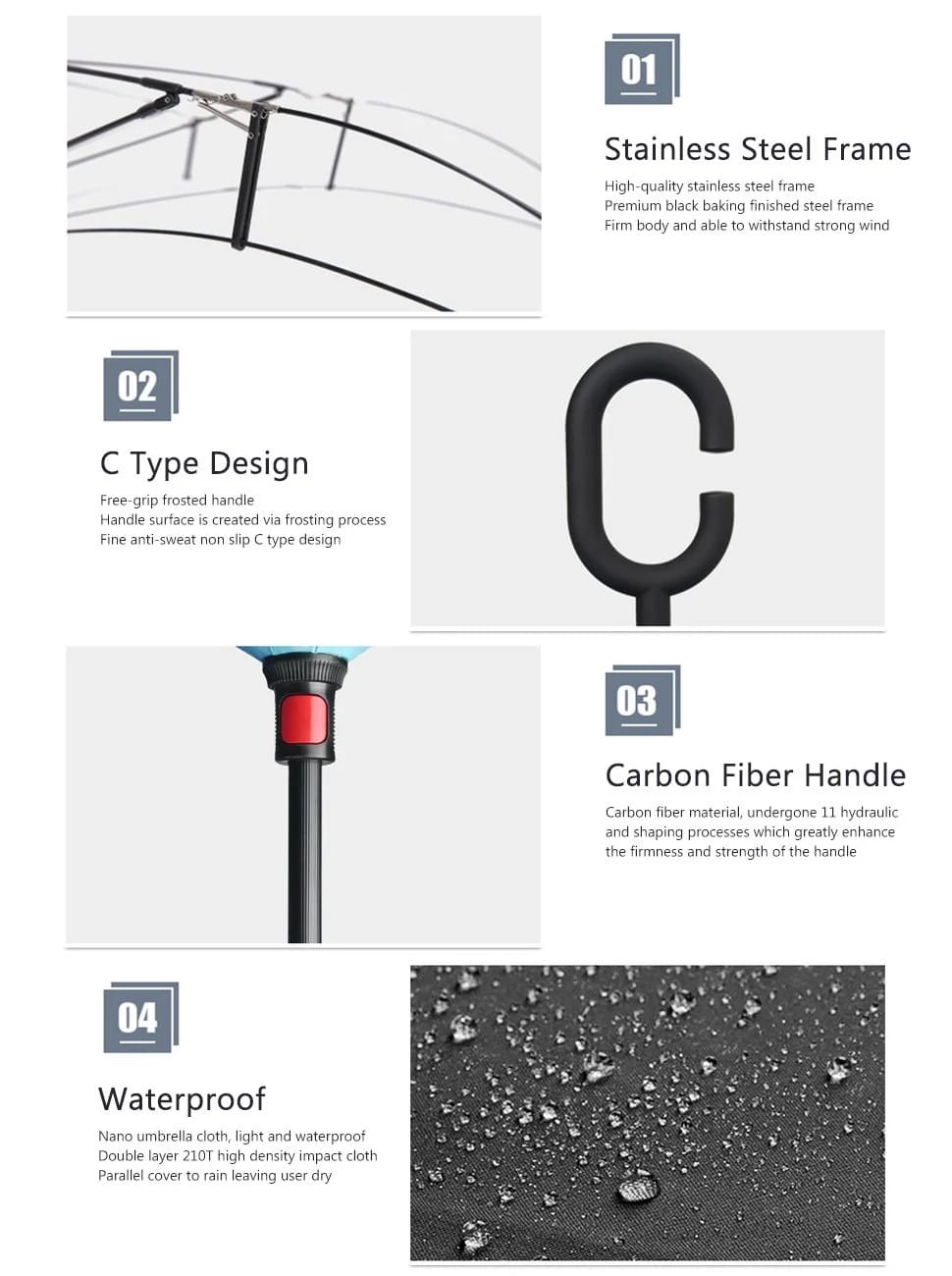 Umgedrehter Regenschirm