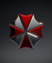 Maßgeschneiderter Regenschirm mit Allover-Print