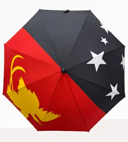 Guarda-chuva personalizado com bandeira para uso externo