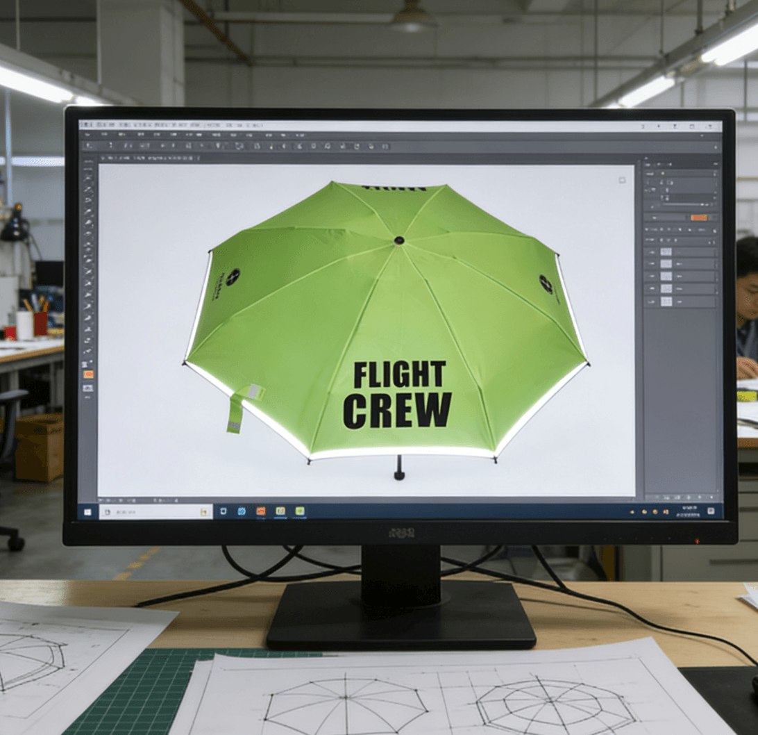Airline Crew Custom umbrella Design
