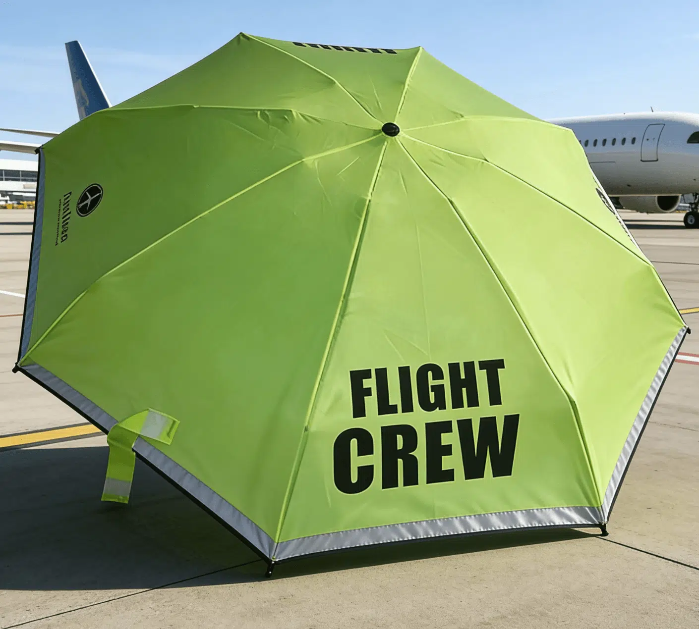 Guarda-chuva para tripulantes de companhias aéreas
