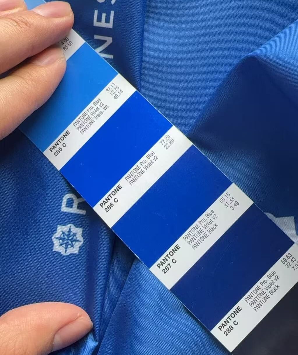 286C pantone matched umbrella