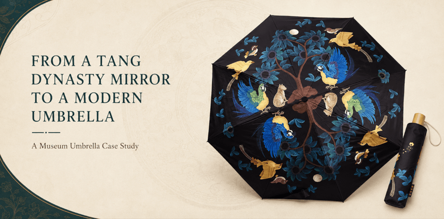 custom art museum umbrella