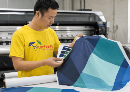 digital printing pantone matched umbrella