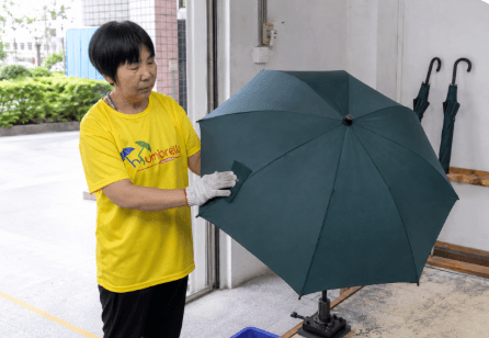 dyeing fabric color matched umbrella