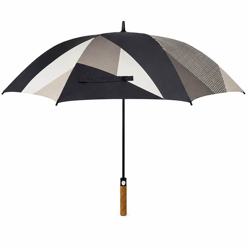 custom-rpet-cork-handle-golf-umbrella-front