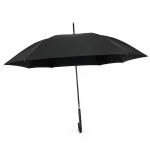 Custom black square umbrella for fashion shows and luxury outdoor events